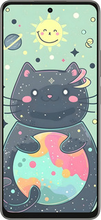 Силиконовый чехол Милый котик для Oppo A5 PRO - 6364u-3956 изображение 