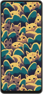 Силиконовый чехол С изображением кошек для Oppo A5 PRO - 6429u-3956 изображение 