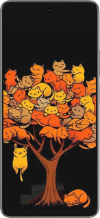 Силиконовый чехол Дерево и котики для Oppo A5 PRO - 6516u-3956 изображение 