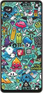 Силиконовый чехол Стикер бомбинг 1 для Oppo A5 PRO - 693u-3956 изображение 