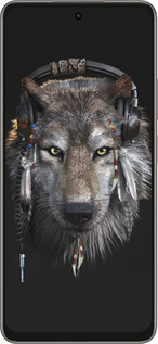 Силіконовий чехол Вовк-меломан для Oppo A5 PRO - 875u-3956 изображение 