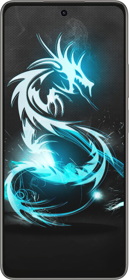 Силиконовый чехол Бело-голубой огненный дракон для Oppo A5 PRO - 113u-3956 изображение 