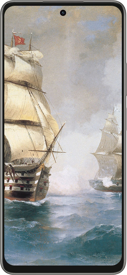 Силиконовый чехол Айвазовский. Корабли для Oppo A5 PRO - 160u-3956 изображение 