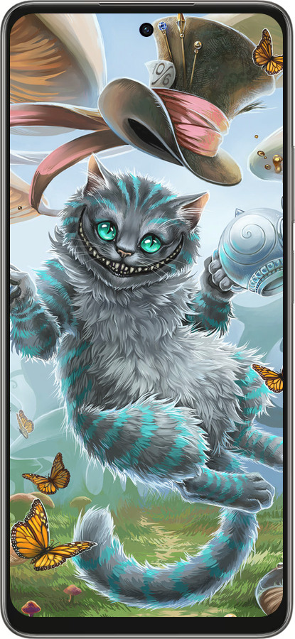 Силиконовый чехол Чеширский кот 2 для Oppo A5 PRO - 3993u-3956 изображение 