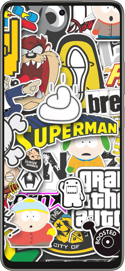 Силиконовый чехол Popular logos для Oppo A5 PRO - 4023u-3956 изображение 