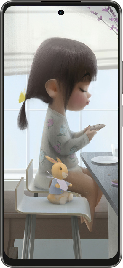 Силіконовий чехол Мила дівчинка з зайчиком для Oppo A5 PRO - 4039u-3956 изображение 