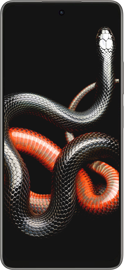 Силиконовый чехол Красно-черная змея на черном фоне для Oppo A5 PRO - 4063u-3956 изображение 