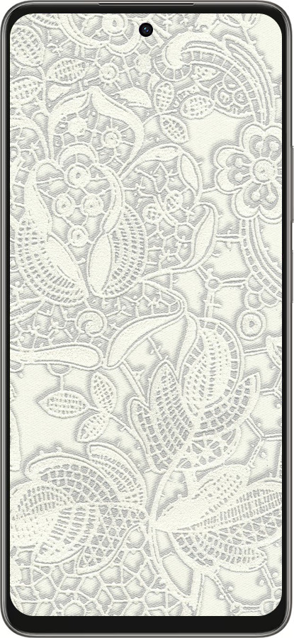 Силиконовый чехол Белое кружево для Oppo A5 PRO - 4383u-3956 изображение 