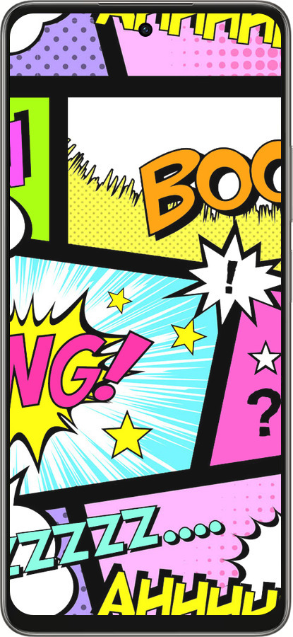 Силиконовый чехол Комикс 1 для Oppo A5 PRO - 4407u-3956 изображение 