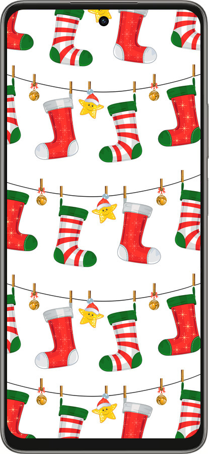 Силиконовый чехол Новогодний 9 для Oppo A5 PRO - 4622u-3956 изображение 