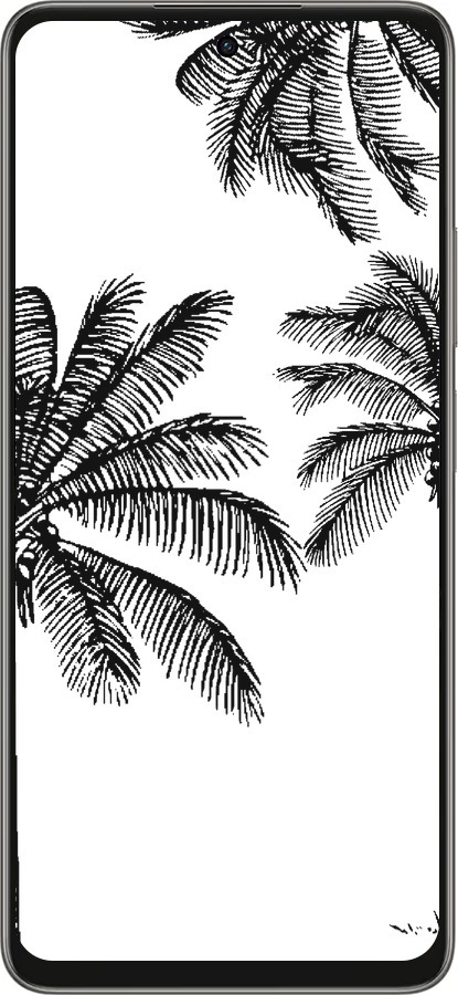 Силиконовый чехол Пальмы1 для Oppo A5 PRO - 4634u-3956 изображение 