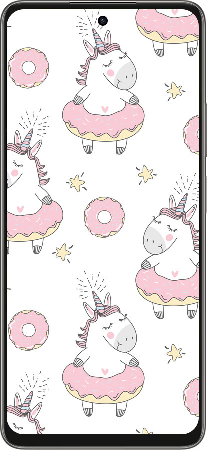 Силиконовый чехол Единорожки для Oppo A5 PRO - 4659u-3956 изображение 