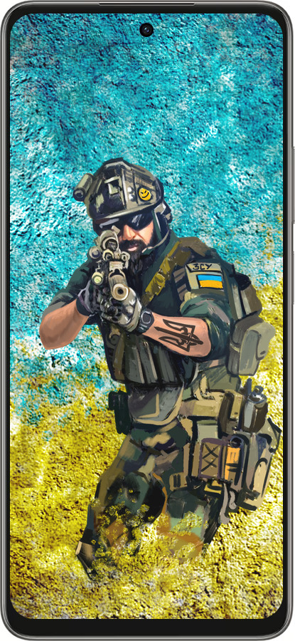 Силиконовый чехол Воин ЗСУ для Oppo A5 PRO - 5311u-3956 изображение 