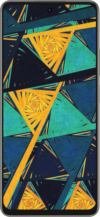 Силіконовий чехол Арт, абстракція, жовтий, синій для Oppo A5 PRO - 5382u-3956 изображение 