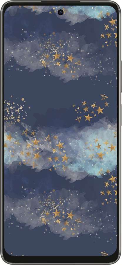 Силиконовый чехол Ночь золотые звезды для Oppo A5 PRO - 5421u-3956 изображение 