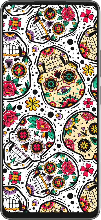 Силиконовый чехол Черепа для Oppo A5 PRO - 5471u-3956 изображение 