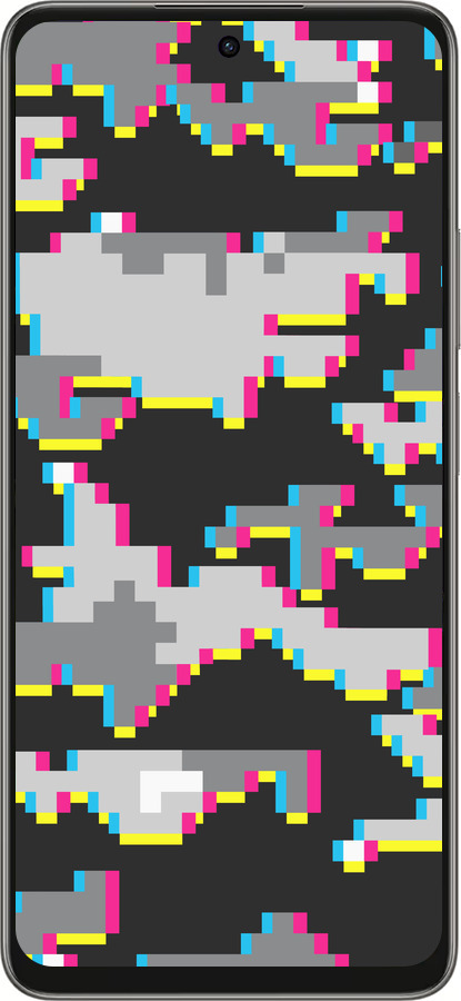 Силиконовый чехол Пиксельный камуфляж для Oppo A5 PRO - 5481u-3956 изображение 