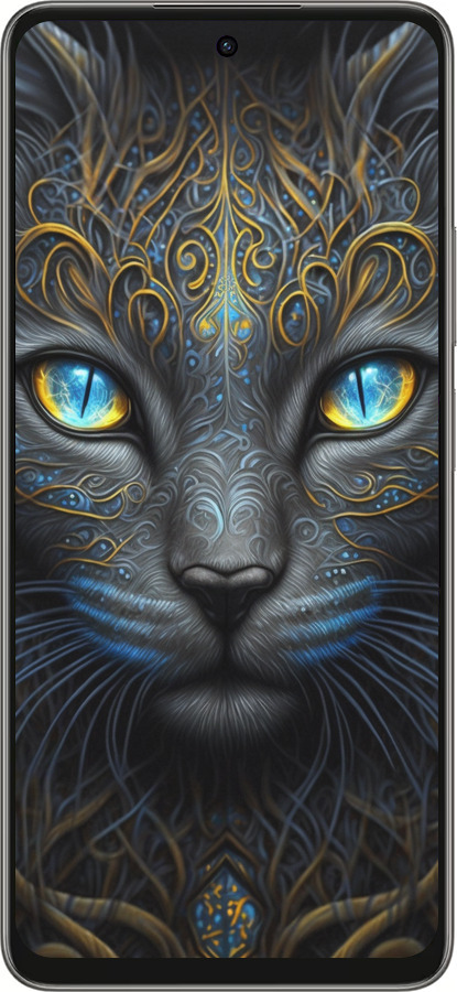 Силиконовый чехол Кошка для Oppo A5 PRO - 5548u-3956 изображение 