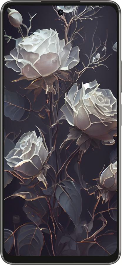 Силіконовий чехол Троянди 2 для Oppo A5 PRO - 5550u-3956 изображение 