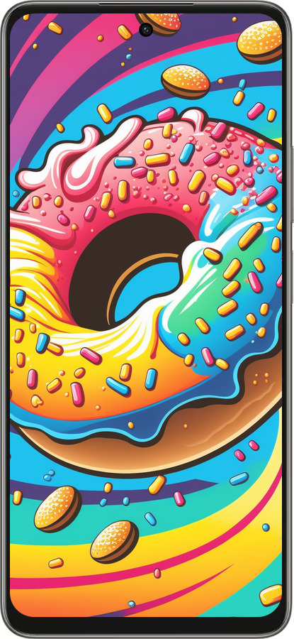 Силиконовый чехол Пончик радуга для Oppo A5 PRO - 5584u-3956 изображение 