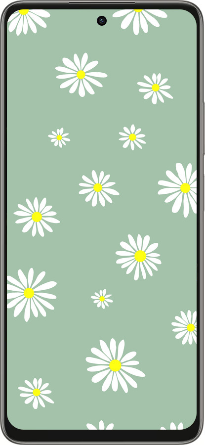 Силиконовый чехол Ромашки v4 для Oppo A5 PRO - 5603u-3956 изображение 