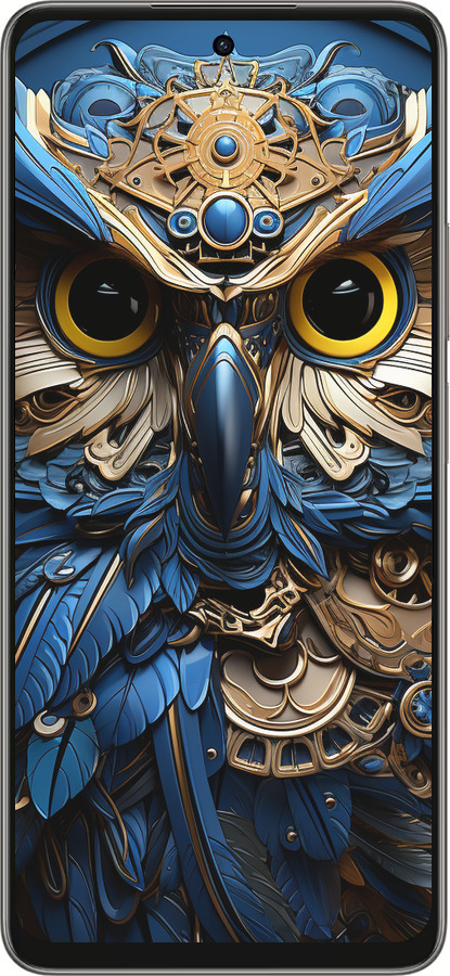 Силиконовый чехол Сова v2 для Oppo A5 PRO - 5649u-3956 изображение 