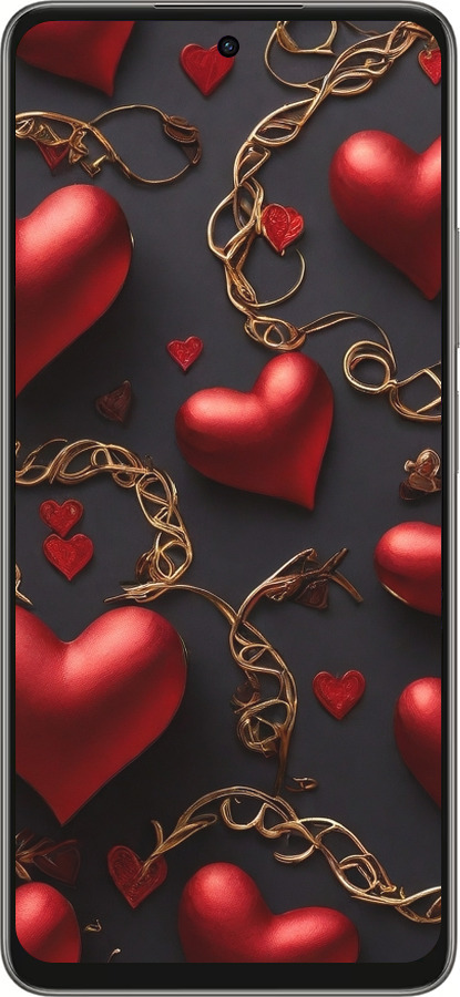 Силіконовий чехол Сердечки для Oppo A5 PRO - 5831u-3956 изображение 