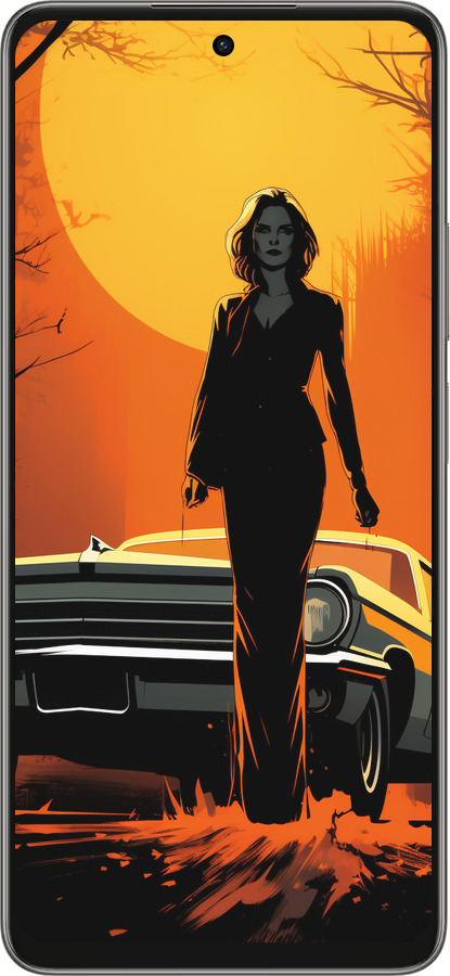 Силиконовый чехол Чехол для телефона Девушка возле автомобиля для Oppo A5 PRO - 5946u-3956 изображение 