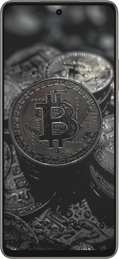 Силиконовый чехол Black Bitcoin для Oppo A5 PRO - 6090u-3956 изображение 