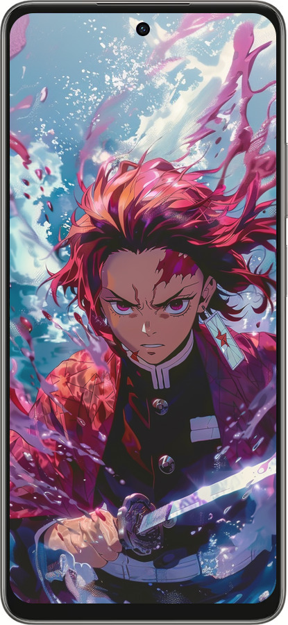 Силиконовый чехол Танджиро Камадо: Клинок рассекающий демонов для Oppo A5 PRO - 6111u-3956 изображение 