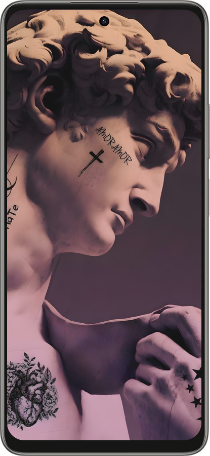 Силиконовый чехол Давид для Oppo A5 PRO - 6302u-3956 изображение 