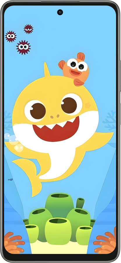 Силиконовый чехол Бейби Шарк для Oppo A5 PRO - 6303u-3956 изображение 