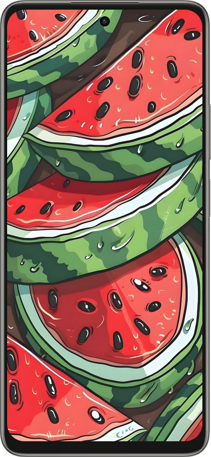 Силиконовый чехол Арбуз для Oppo A5 PRO - 6315u-3956 изображение 