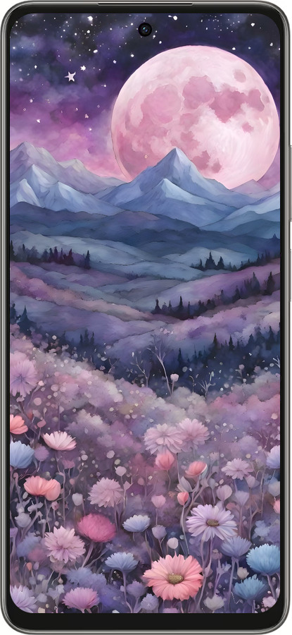 Силиконовый чехол Ночь луна арт для Oppo A5 PRO - 6319u-3956 изображение 