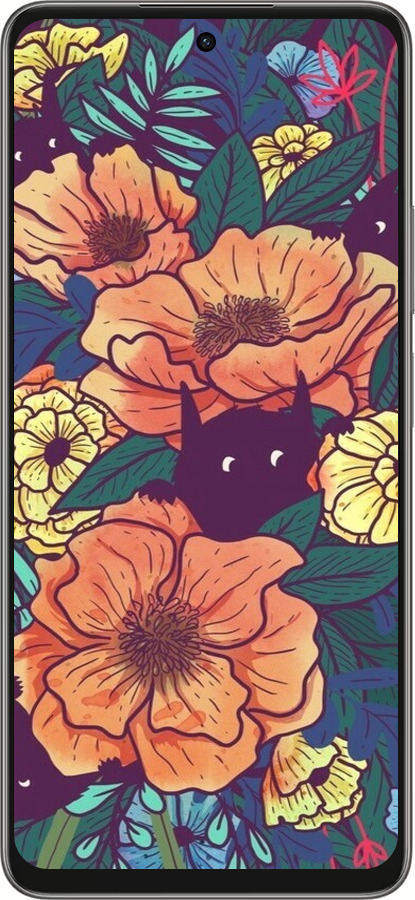 Силиконовый чехол С изображением полевых цветов для Oppo A5 PRO - 6419u-3956 изображение 