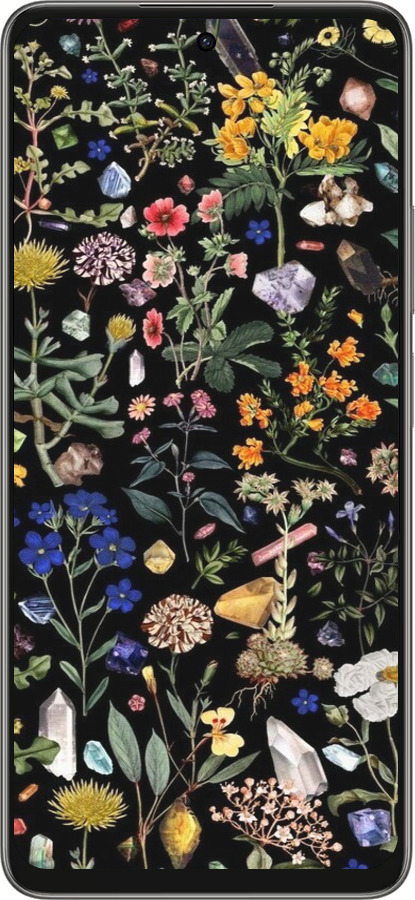 Силиконовый чехол С цветами для Oppo A5 PRO - 6422u-3956 изображение 