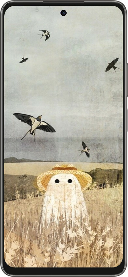 Силиконовый чехол Призрак в поле для Oppo A5 PRO - 6427u-3956 изображение 