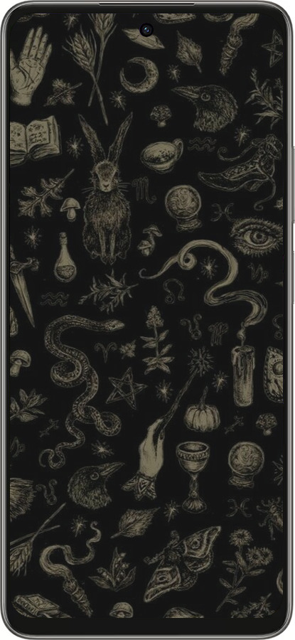 Силиконовый чехол Мистический коллаж с травами и магическими символами для Oppo A5 PRO - 6428u-3956 изображение 