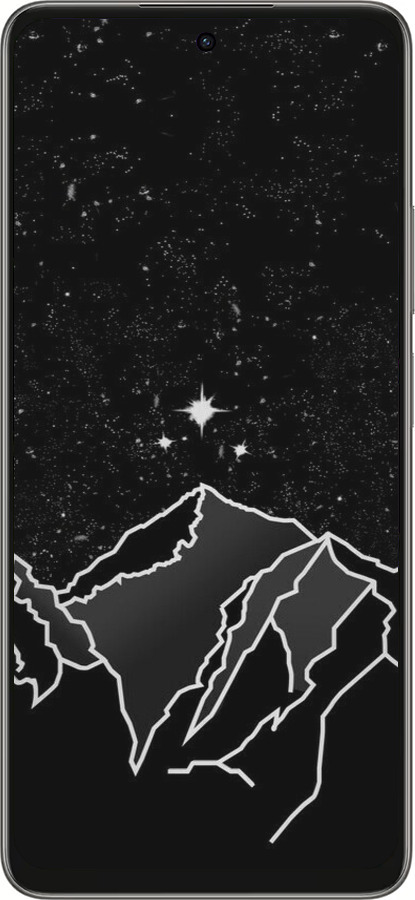 Силиконовый чехол Минималистический горный пейзаж для Oppo A5 PRO - 6438u-3956 изображение 