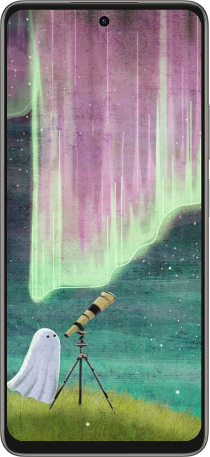 Силіконовий чехол Привид та зірки для Oppo A5 PRO - 6443u-3956 изображение 