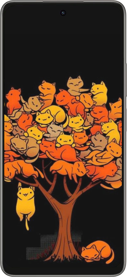 Силиконовый чехол Дерево и котики для Oppo A5 PRO - 6516u-3956 изображение 