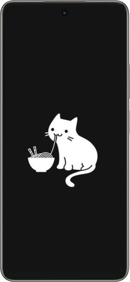 Силіконовий чехол Милий кіт на чорному фоні для Oppo A5 PRO - 6528u-3956 изображение 