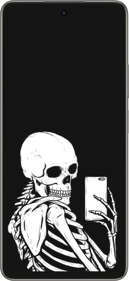 Силиконовый чехол Скелет делает Selfie для Oppo A5 PRO - 6535u-3956 изображение 