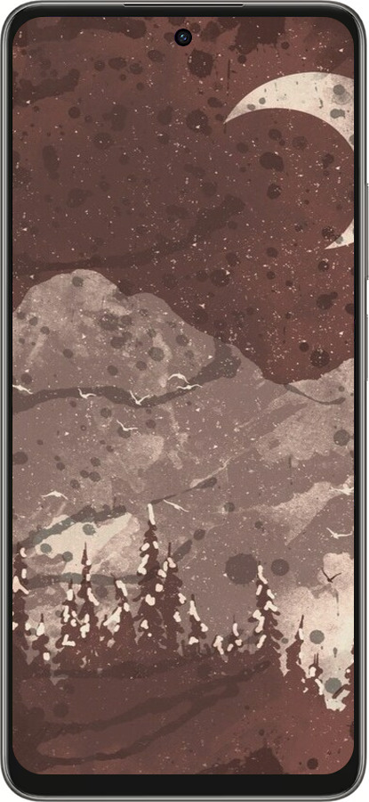 Силиконовый чехол С изображением лунного пейзажа в ночном лесу для Oppo A5 PRO - 6546u-3956 изображение 