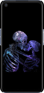 3D пластиковый матовый чехол С изображением скелета для Oppo A52 - 6537m-1930 изображение 