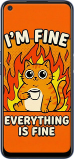 2D пластиковый chehol(1620) - TRANSLATE NOT EXISTS 'Funny Cat' dlya(1621) - TRANSLATE NOT EXISTS Oppo A52 - 6786t-1930 изображение 1