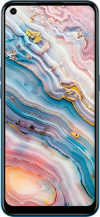 TPU чехол Мрамор красивый для Oppo A53 - 6376b-568 изображение 