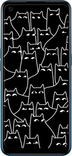 TPU чехол С изображением кошек для Oppo A53 - 6470b-568 изображение 