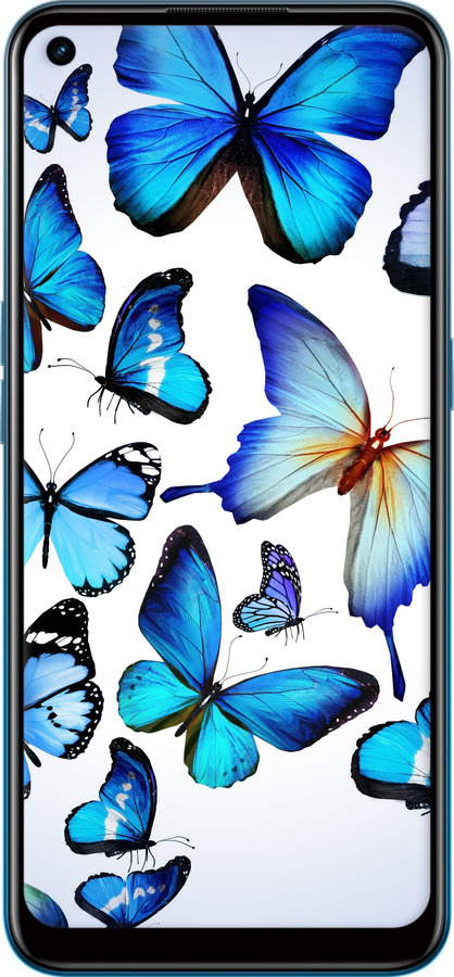 TPU чехол Бабочки для Oppo A53 - 6023b-568 изображение 