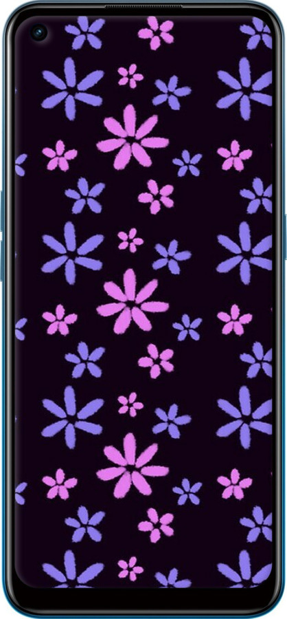 TPU чехол з квітами для Oppo A53 - 6258b-568 изображение 